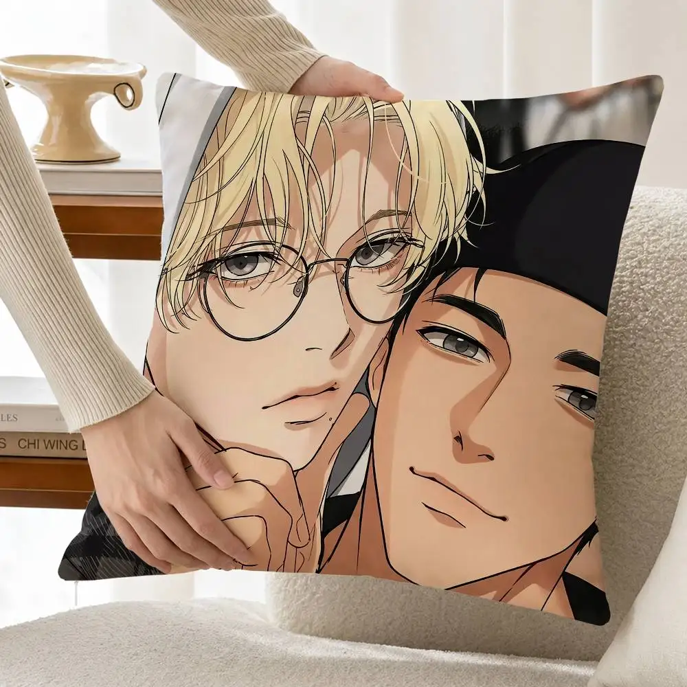 Manhwa Backlight Seo-in Yeong-woon Customizable Square Pillow case Double Sided Print Sofa Bedroom Decor Cushion Cover