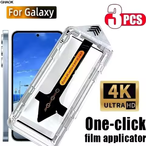 3Pcs Ultra Clear Screen Protector for Samsung Galaxy S25 S24 S23 Ultra S22 S21 Plus S24 S23 S21 FE Dust Free Easy Install Glass