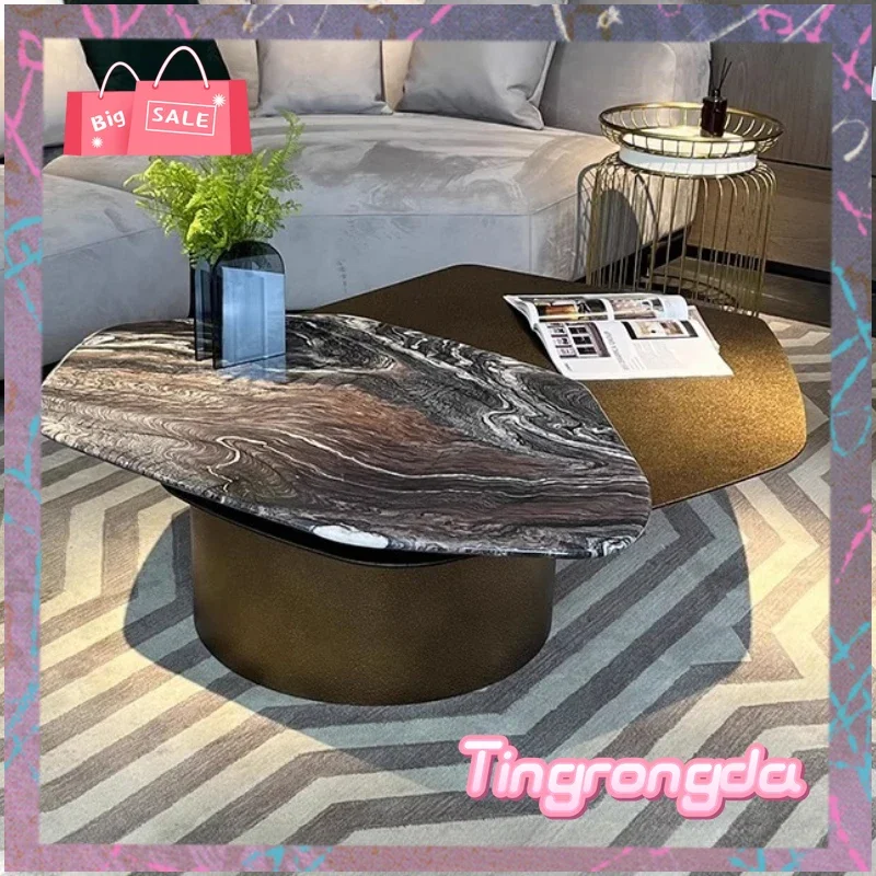 A Modern Luxury Coffee Table Aesthetic Industrial Minimalist Unique Table Computer Outdoor Industrial Couchtisch Furniture