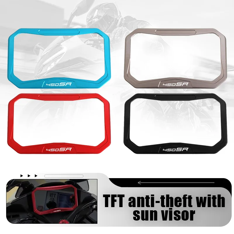 

For CFMOTO 450SR 450SS 450NK 800NK 450MT 250SR 450 MT SS SR 2022 2023 2024 2025 Motorcycle Meter Frame Cover Screen Glare Shield