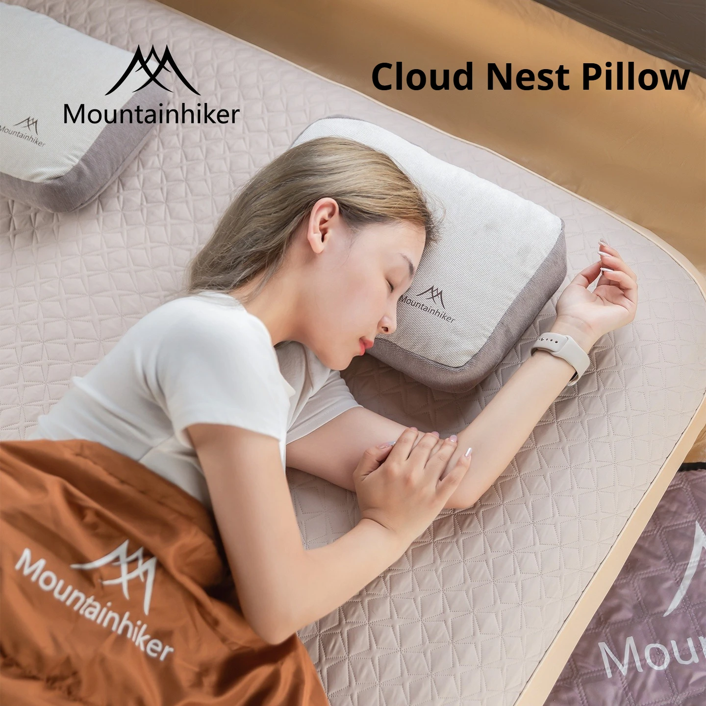 

MOUNTAINHIKER New Memory Foam Comfort Square Pillow Portable Outdoor Camping Travel Pillow Camping Nap Pillow EasyStorage Pillow