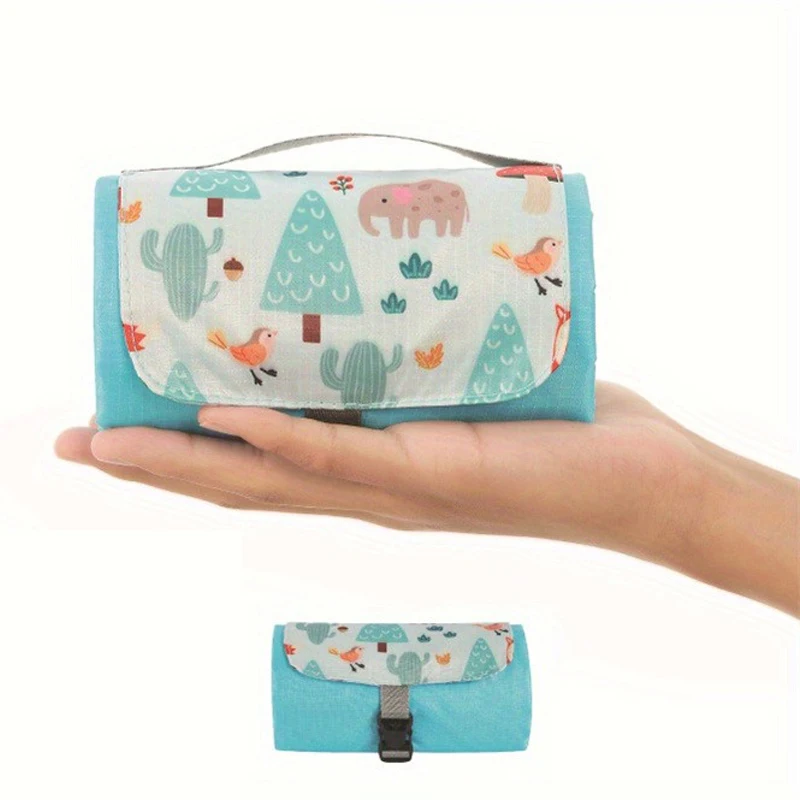 في الهواء الطلق نزهة بطانية جيب الشاطئ حصيرة مقاوم للماء بطانية جيب خفيفة الوزن للتخييم على الشاطئ رمل النشاط حصيرة #4