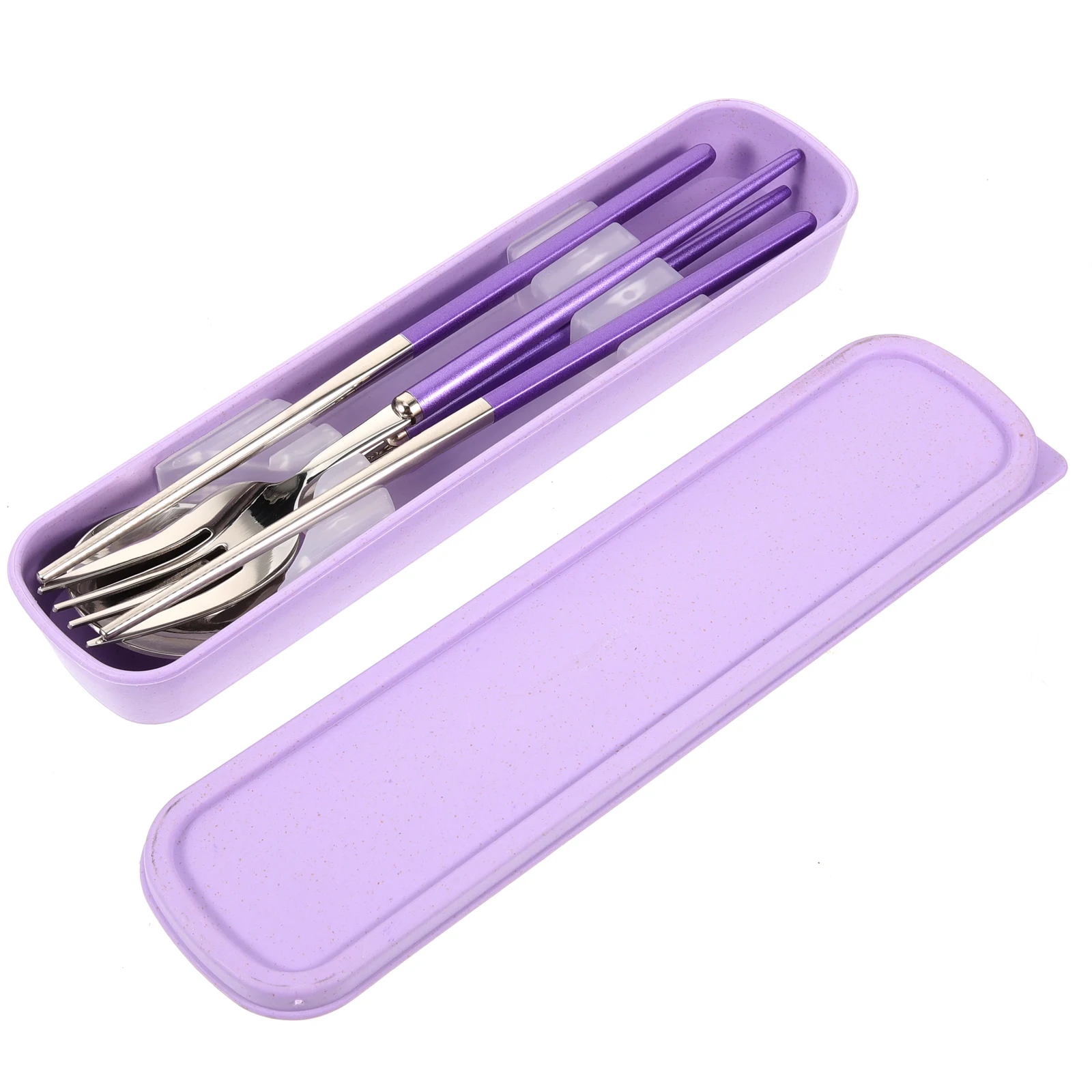 

3 pcs Stainless Steel Cutlery Set Detachable Spoon Fork Chopsticks Portable Travel Silverware Kids Outdoor Camping