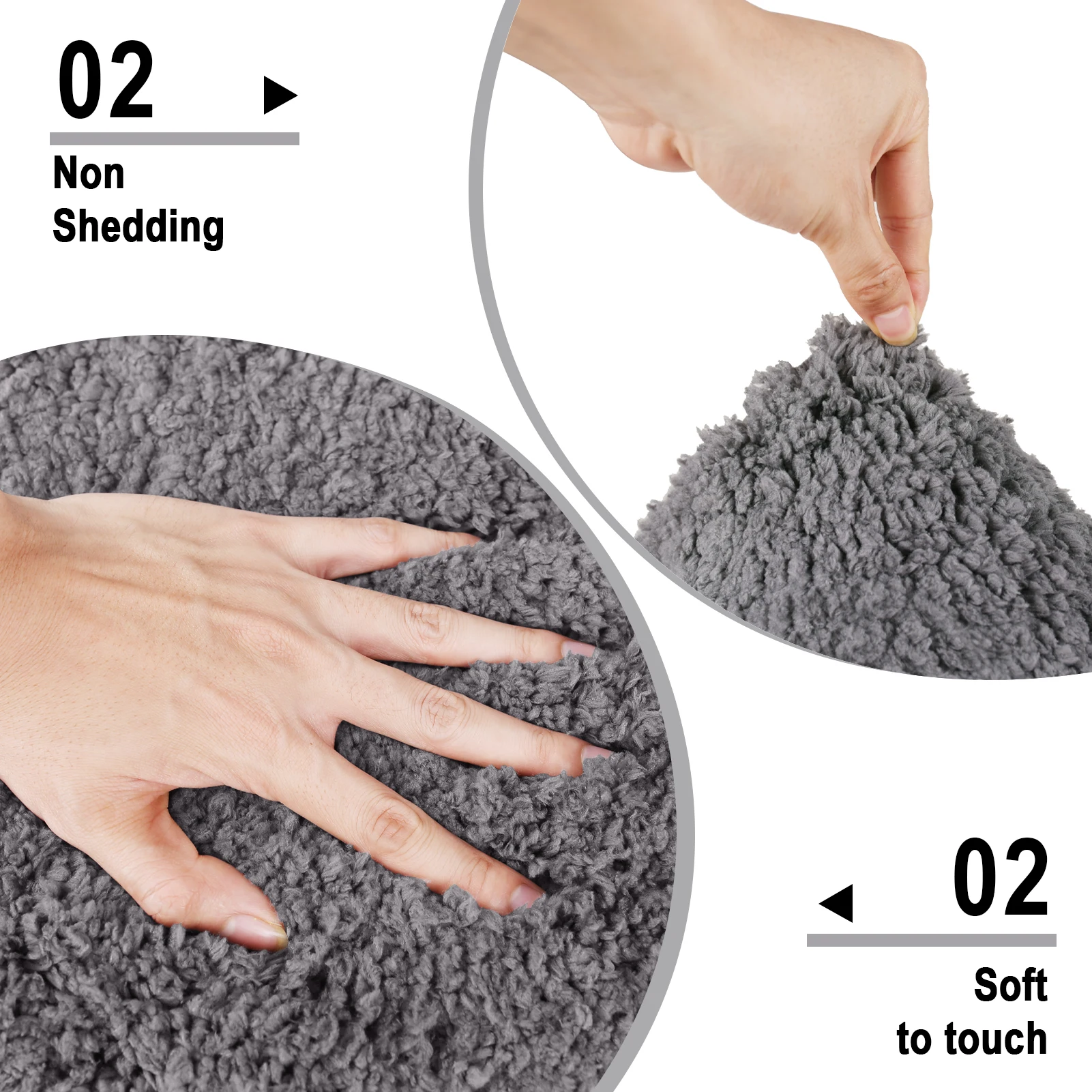 Alfombra de baño antideslizante de microfibra súper absorbente - imagen 2