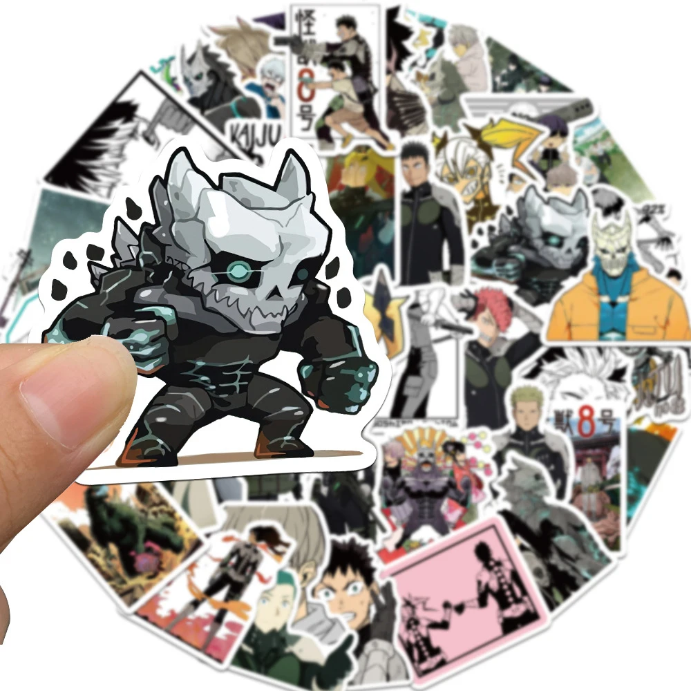 

10/30/50pcs Japanese Anime Kaiju No.8 Graffiti Stickers DIY Skateboard Scrapbook Phone Car Classic Cool Manga Decals Decoration