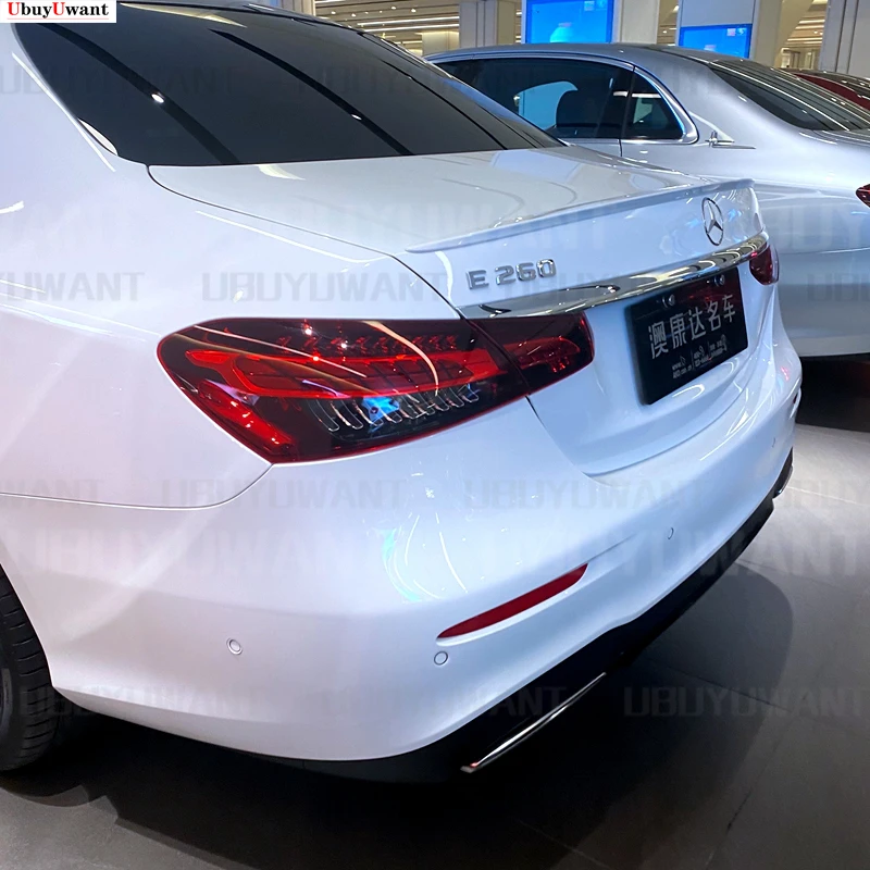 For Benz W213 2021 New E-Class E200 E300 E63 Auto High Quality ABS Rear Lip Spoiler Trunk Boot Wing 1Pcs Car Styling