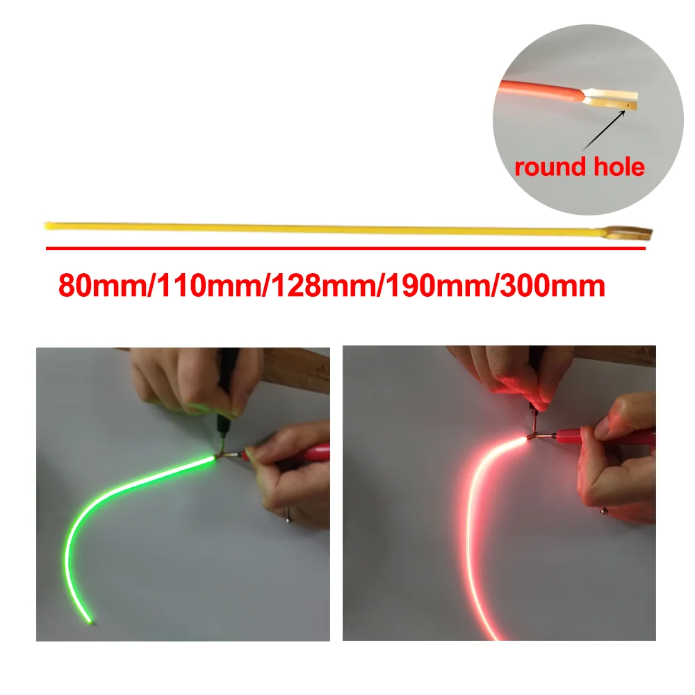 LED Filament Flexible DC3V 25mm 80mm128mm110mm190mm300mm Positive Negative Same End Edison Bulb DIY Decor Lamp Accessor
