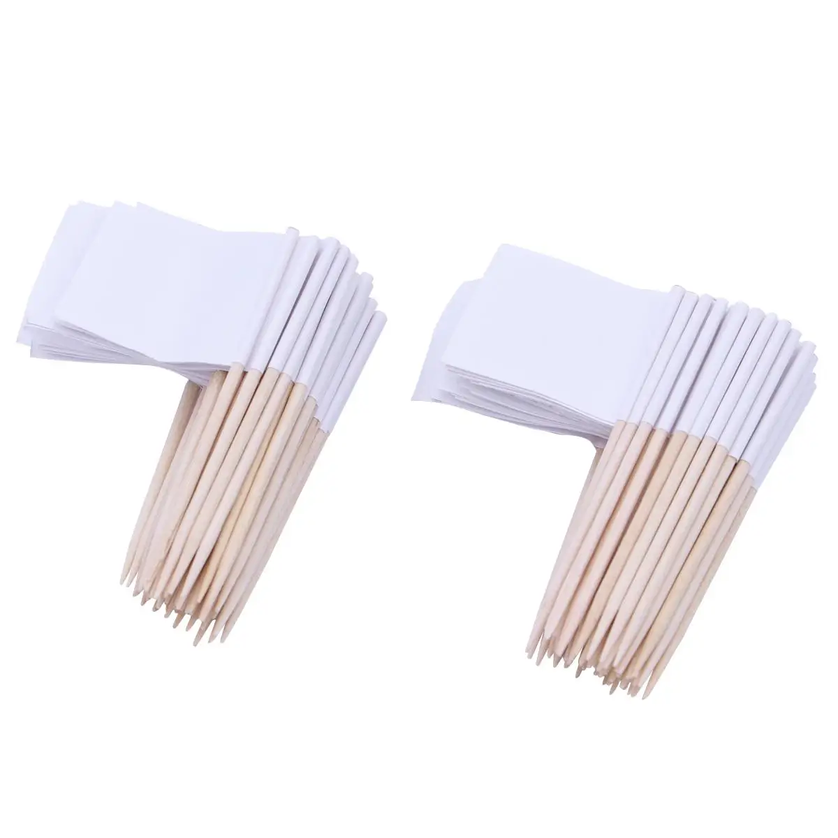 

Paper Flag Toothpicks Wood Fruit Checkered Appetizer Festive Occasions Decorations