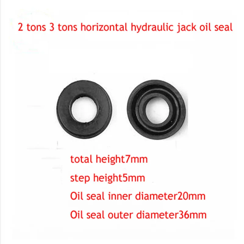 2pc 2 Tons 3 Tons Horizontal Hydraulic Jack Accessories Oil Seal Sealing Ring Soft Rubber Oil Seal