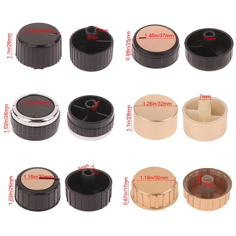 

For Air Fryer Electric Oven Sterilizer Timer Knob Switch Plastic Replacement Control Button Knob Timer Knob D-axis Switch