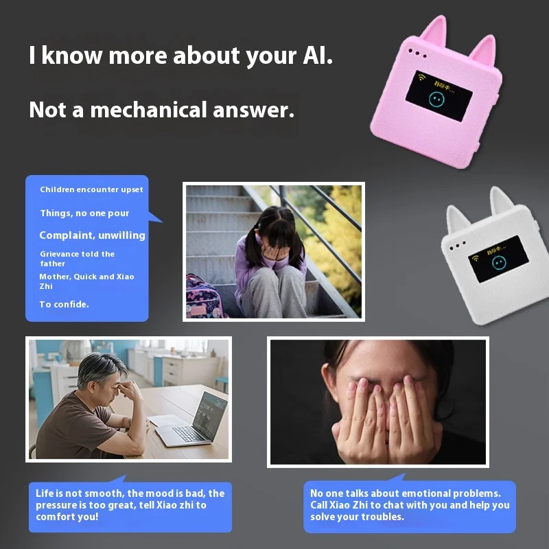 หุ่นยนต์ Xiaozhi Ai บทสนทนาอัจฉริยะหุ่นยนต์เสียงการสนทนาปรับแต่งเด็กหุ่นยนต์สหาย Deepseek ของขวัญคน