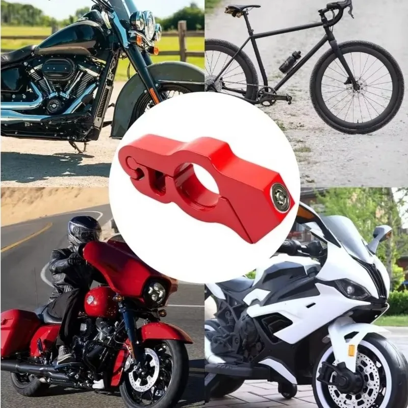 Motorcycle Handle Anti-theft Lock Grip Lock CNC Security Handlebar Brake Lever Disc Locking Fit Scooter view 4