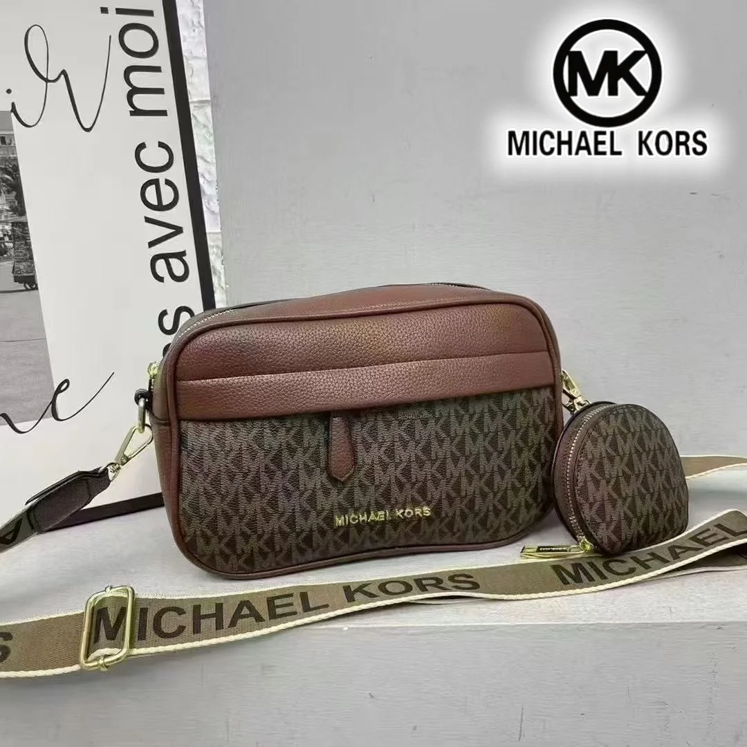Bolso cruzado informal de moda para mujer de Michael Kors, bolso para madre e hijo MK, bolso combinado de tamaño clásico, bolso de viaje