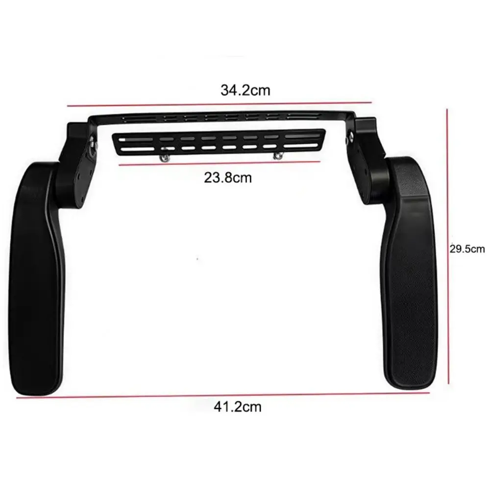 Foldable Rear Child Seat Guardrail Padded Sturdy Electric Bike Child Seat Metal Frame Adjustable Rear Passenger Guard Rear Seat