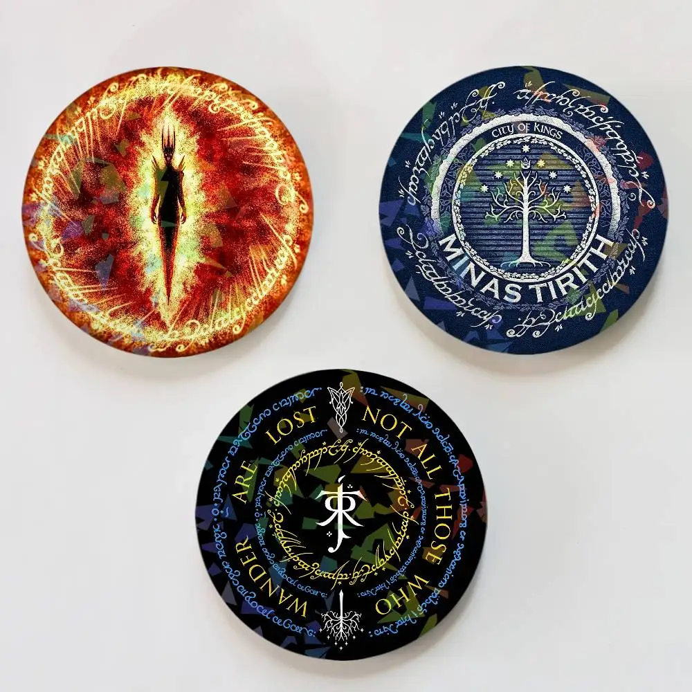 Film The L-Lord Of the R-RiNgs Badges Round Laser Badge Brooch Backpack Accessories