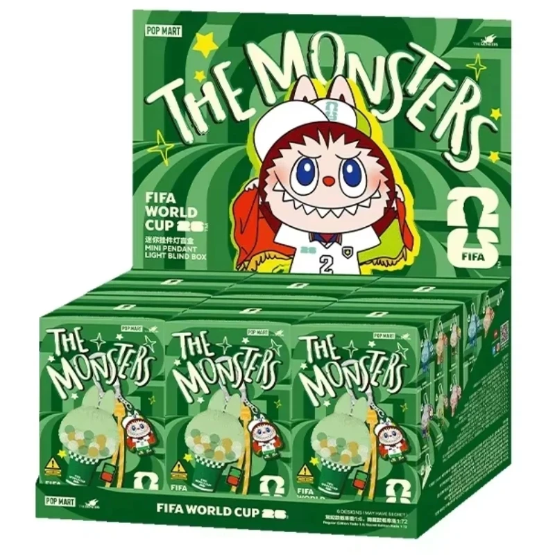 

POPMART The Monsters Labubu FIFA World Cup Official Licensed Keychain Light Blind Box Portable Collectible Accessory Peripherals