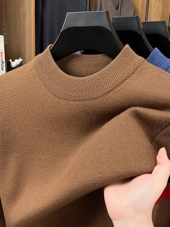 

Thiened вязаный повседневный длинный светящийся круглый свитер Ne для мужчин осень-зима новый теплый свободный свитер Faion Ci Life Polyeste...