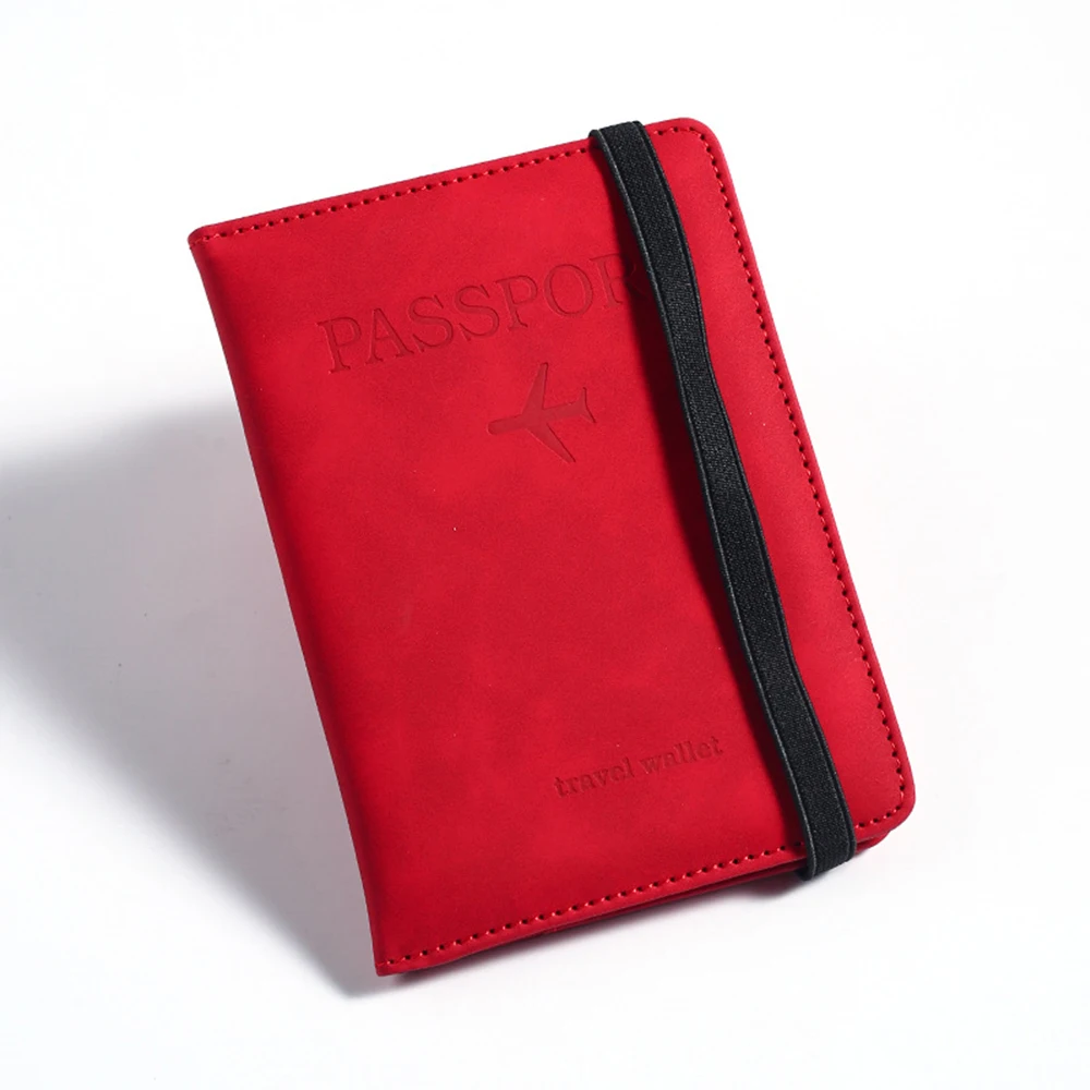 Personalisierter PU-Herren-RFID-Passhalter im 2-Style-Umschlag-Design, Flugzeugmuster Bedruckte Diebstahlsichere Passbörse, Minimalistisch – Detail 22