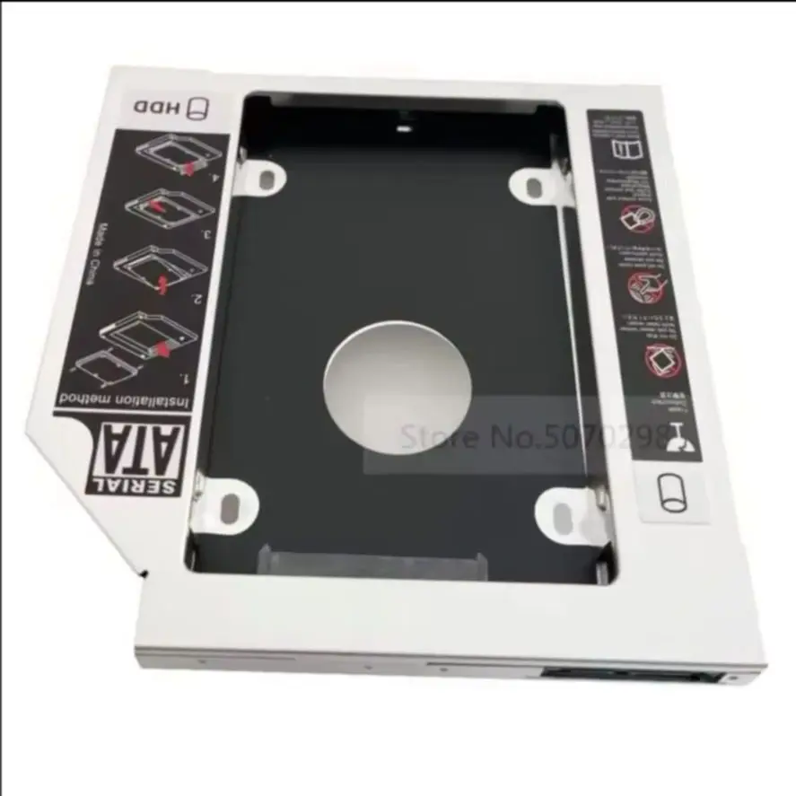2nd Secondary 2.5 HD Hard Drive Optical bay Caddy Frame Bracket for Lenovo IdeaPad V470 V480 V450 V460 Z565 Y560D Y570 B560 B575