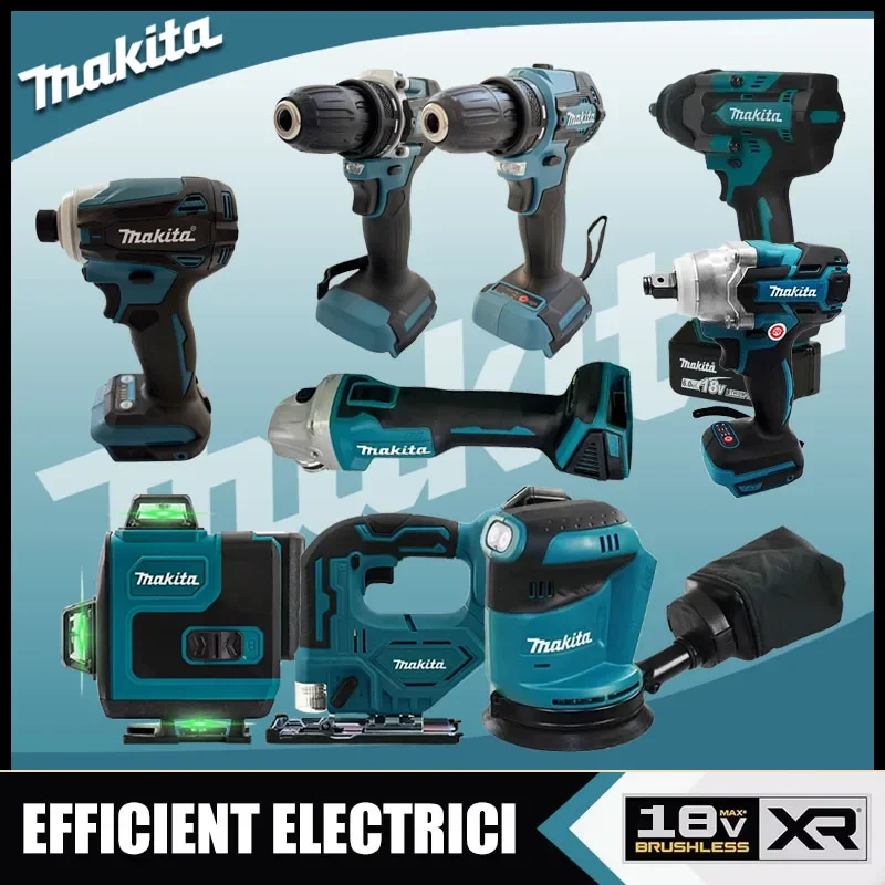 

Makita Multifunctional Power Tools:3-inch Angle Grinder,Laser Rangefinder,Impact Drill Bit,Digital Display Electric Heat Gun