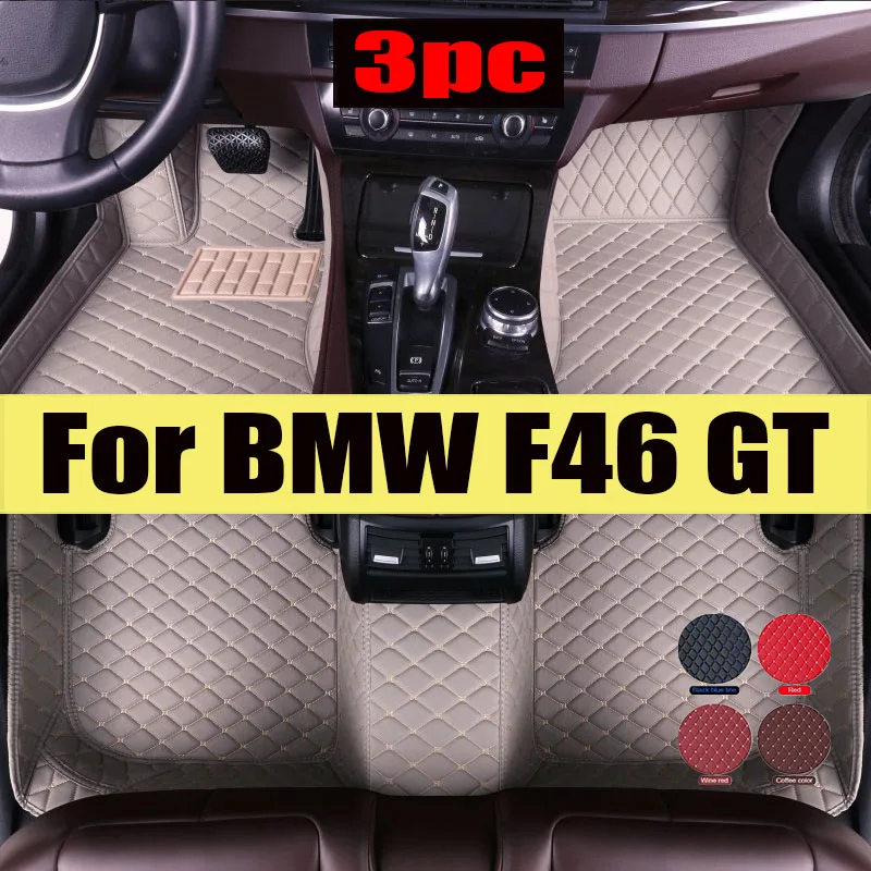 

Car Floor Mats For BMW 2 Series F46 Gran Tourer 7seat 2015~2022 Anti-dirt Carpets Rugs Luxury Leather Mat Rugs Car trunk mat