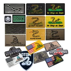 IR Infrared Dont Tread On Me No Step on Snek meme funny Snake Patch badge