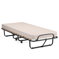 80x190cm Foldable Foldable bed Foldable Foldable Back Foam Mattress Folding bed with Stable Steel Frame Up to 120kg