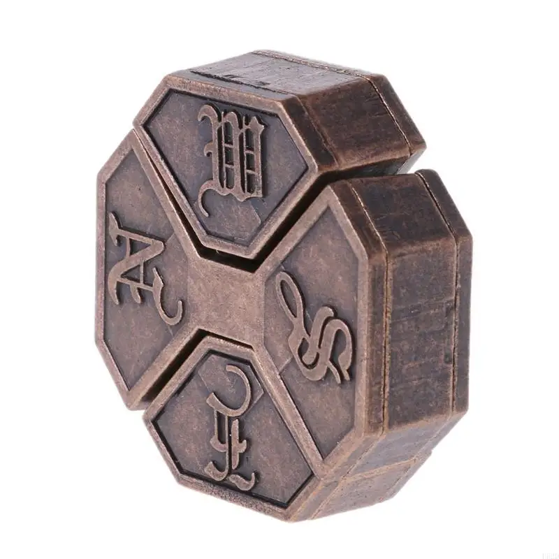 

F62D Interlocked Alloy Puzzle Box Toy Locked Puzzle Block Interactive Sensory Education Toy Adults Kids Teaser