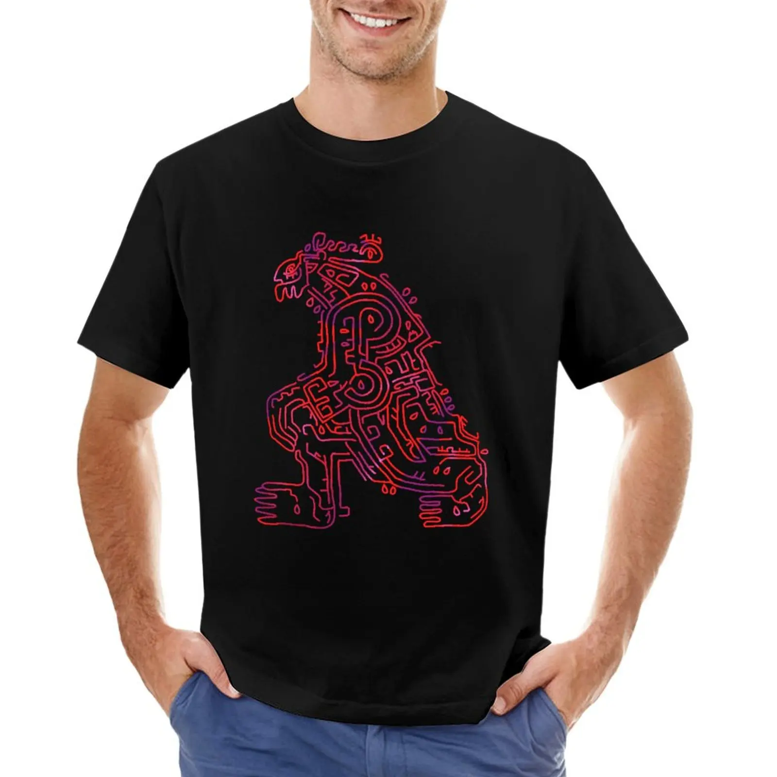 Red Gloom Ganondorf Geoglyph (Totk) T-shirt customs design your own vintage clothes korean fashion men clothes