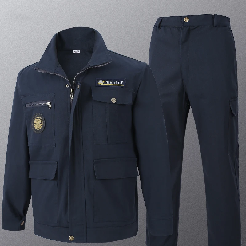 Outdoor Wear-resistant Overalls Men And Women Pure Cotton Thick Suit Welding Spring And Autumn Labor Insurance Service