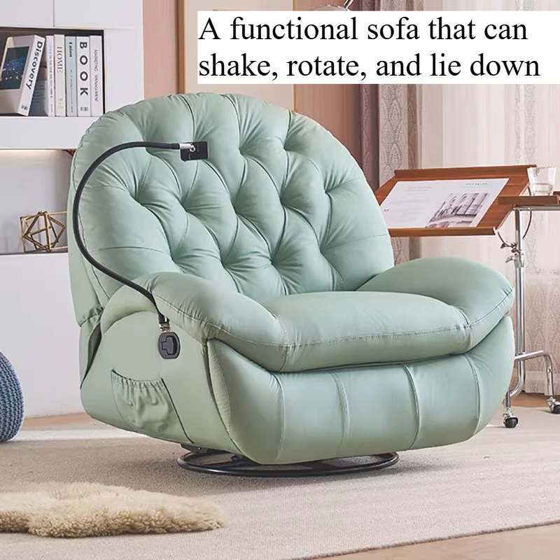 

Living Room Armchairs Sofa Phone Holder Single Elegant Modern Sofas 1 Person Rocking Cloud Puff Solid Wooden Home Furniture