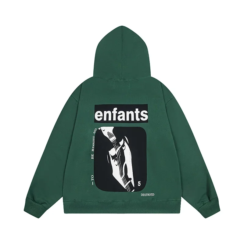 Best Quality ERD Hoodies Green Men Woman Casual Pair Oversized Pullover Sweatshirts Hip Hop Vintage Sweatshirts