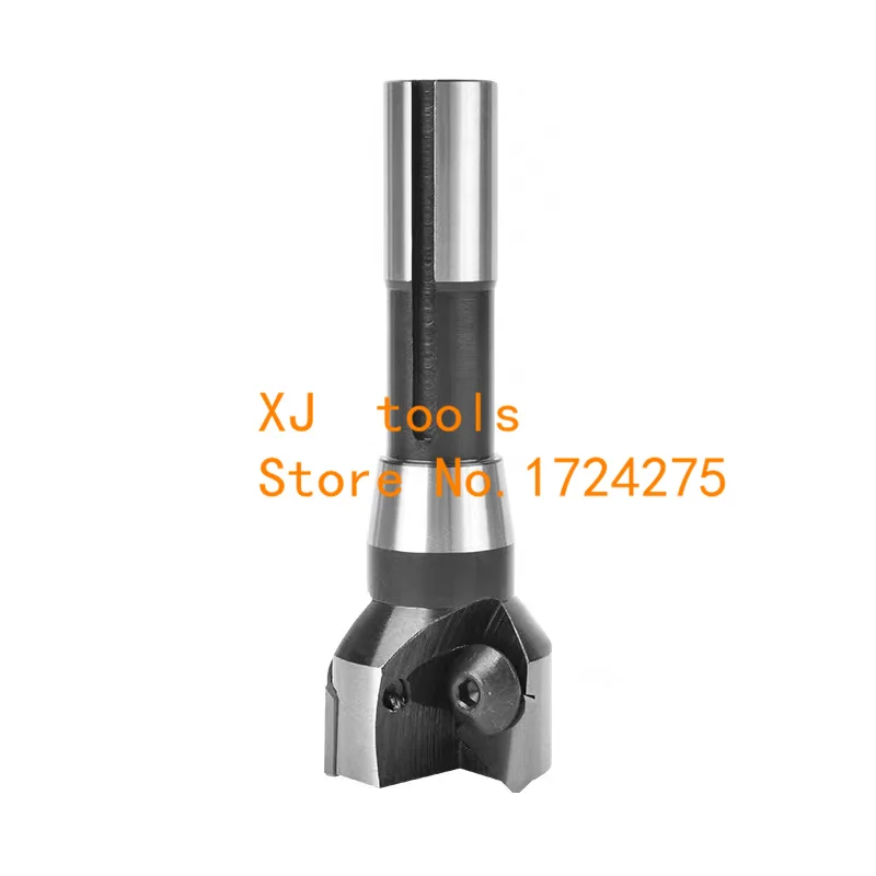 Indexable End Mills One-piece shank C20 MTB3 MTB4 R8 30-100mm 90 degrees indexable end mill TP16 TP22 Morse taper shank milling