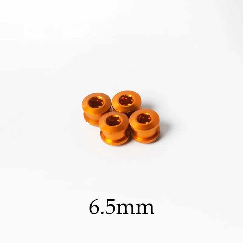 BUCKLOS Fahrrad-Kurbelgarniturschrauben, 6,5 mm, 8,5 mm, Fahrrad-Kettenblattschrauben, Aluminiumlegierung, Fahrrad-Kettenblattschraube, 4 Stück, 5 Stück, MTB-Kurbelschraube