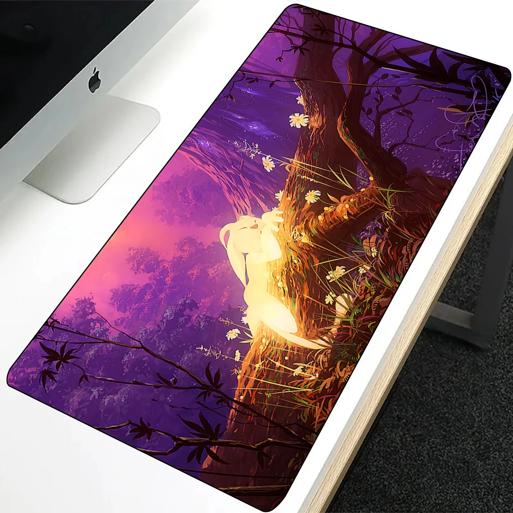 Ori And The Blind Forest Girl Mousepad Printing Computer Gamers Locking Edge Non-slip Mouse Pad XXL90x40cm Keyboard PC Desk Pad