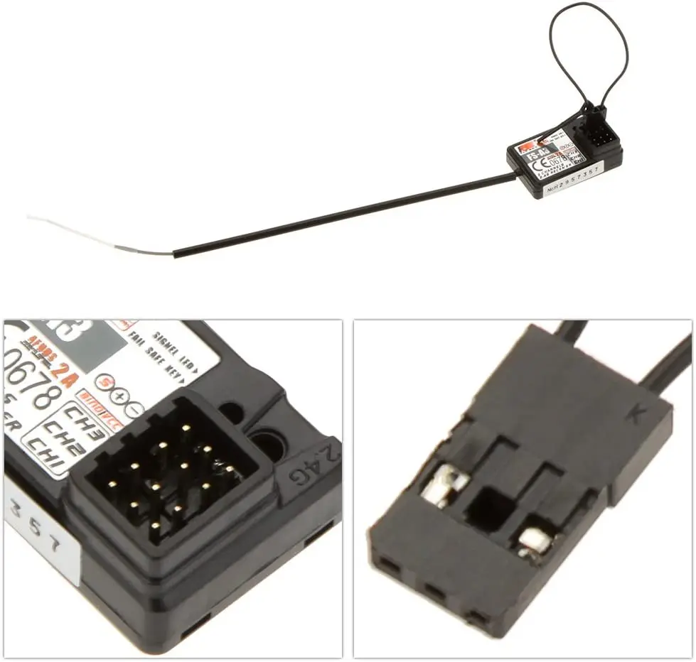 Ricevitore OGRC Flysky FS-A3 AFHDS2A 2.4G 3CH per trasmettitore GT2E GT2G 2 pezzi