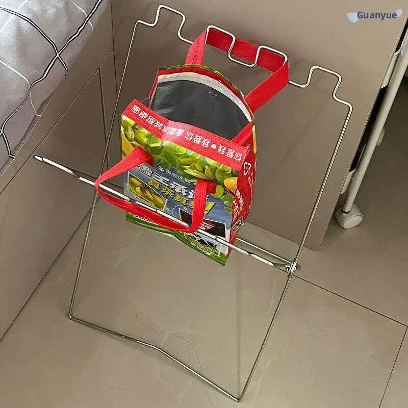 Portable Outdoor Camping Trash Can Stand Foldable Multi-purpose Plastic Bag Support Frame Easy to Carry Household Cleaning Tool
