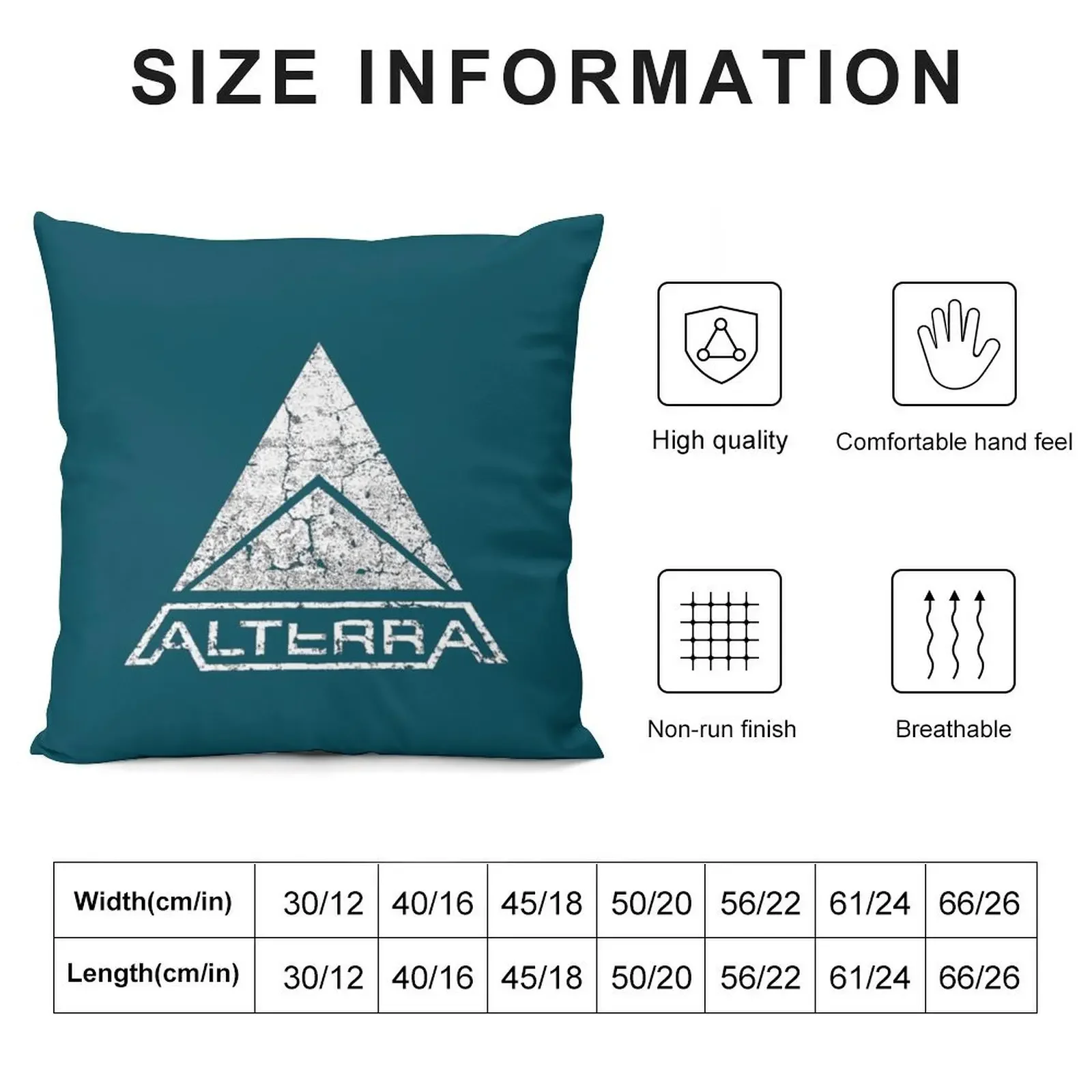 ALTERRA white logo Throw Pillow Sofa Cover Sofa Cushions Covers pillow