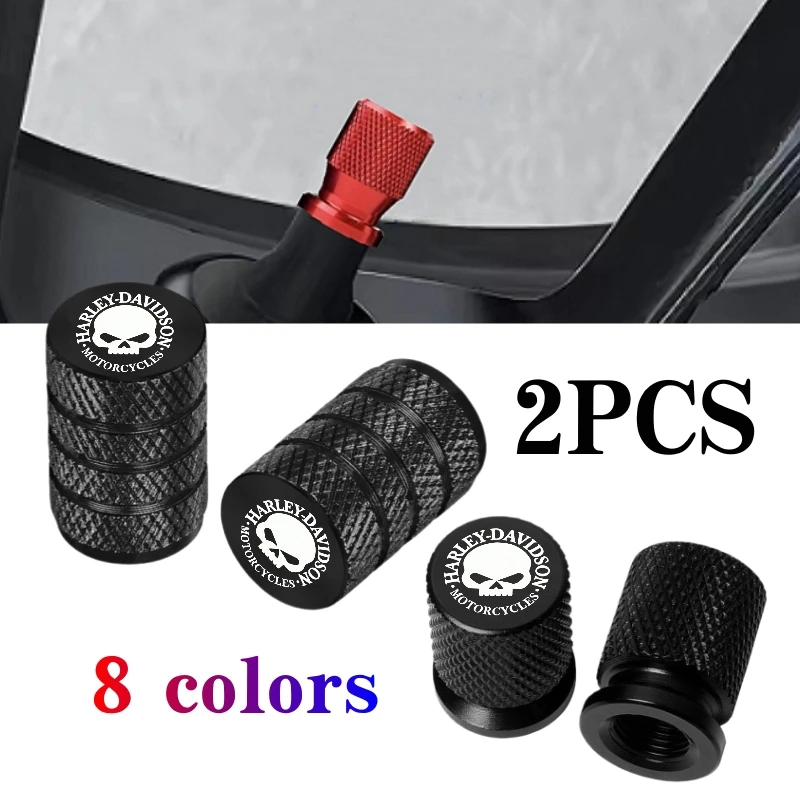New Motorcycle Cycle Valve Stem Covers Wheel Tire Caps For Harley Davidson ADV 1250 PA1250 Special Softail Sportster Touring