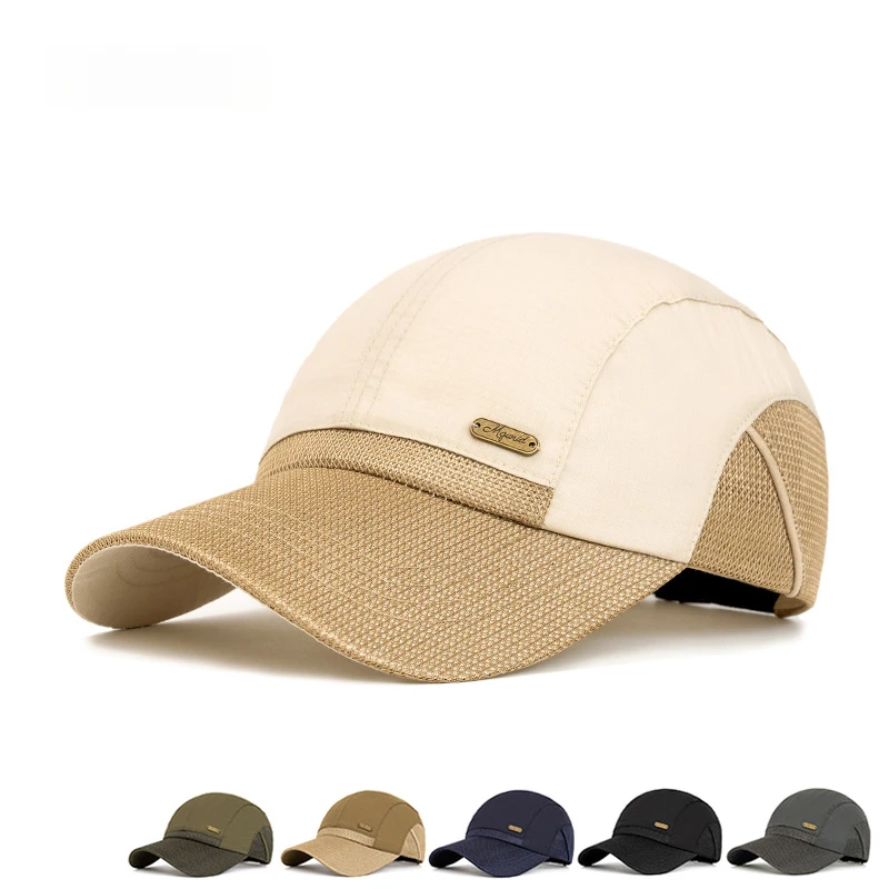

Spring Summer Men's Baseball Cap Breathable Mesh Durable Polyester Adjustable Fit 56-61cm for Outdoor Sports and Travel