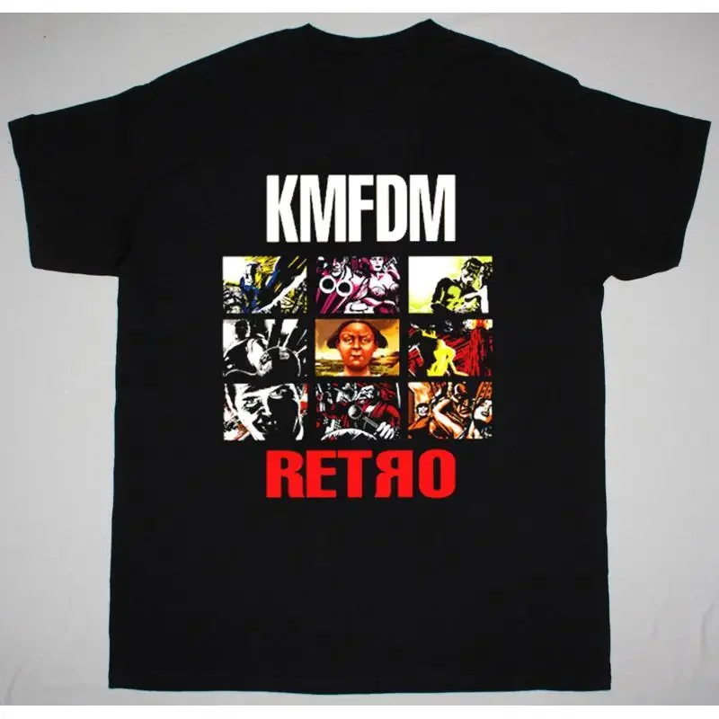 NEW KMFDM Band Retro For Fan Black All Size T Shirt