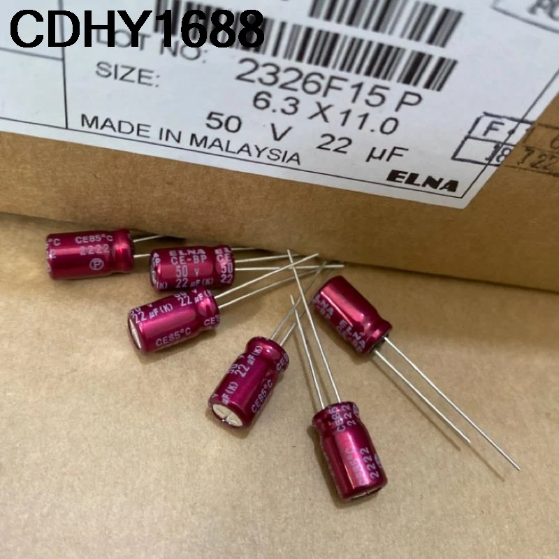 10PCS 22UF 50V Kondensator 50V22UF 6X11 RBD unendliche lila rote Robe