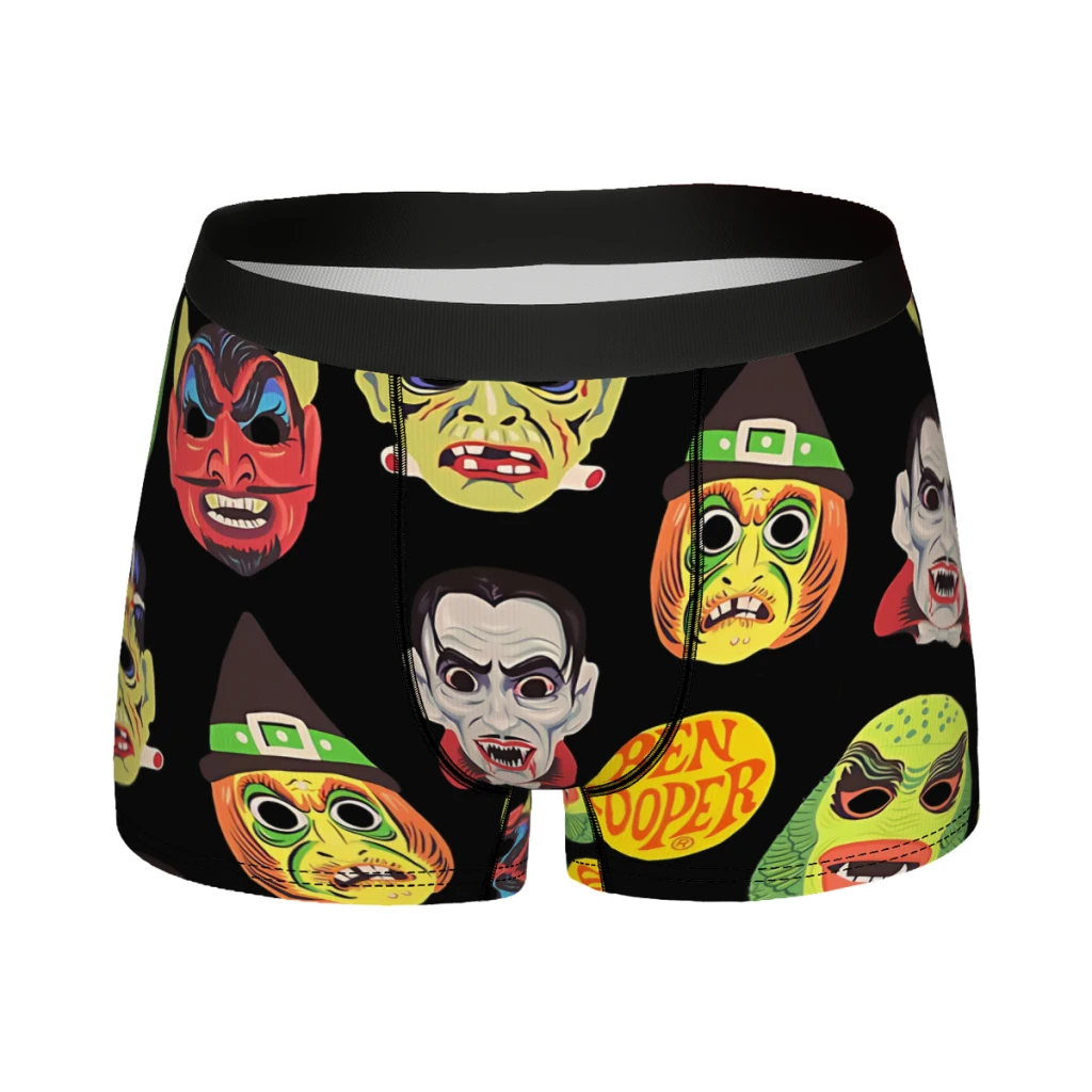 Vintage Halloween Dracula Vampire Movies Underpants Cotton Panties Men's Underwear Ventilate Shorts Boxer Briefs