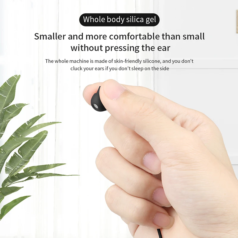 سماعات أذن غير مرئية مع باس ثقيل سيليكون ، ASMR سماعات النوم ، سماعات أذن غير مرئية سلكية ، عالية الجودة ، سماعات سيليكون ، AUX ، Type-C ، 3.5 مللي متر