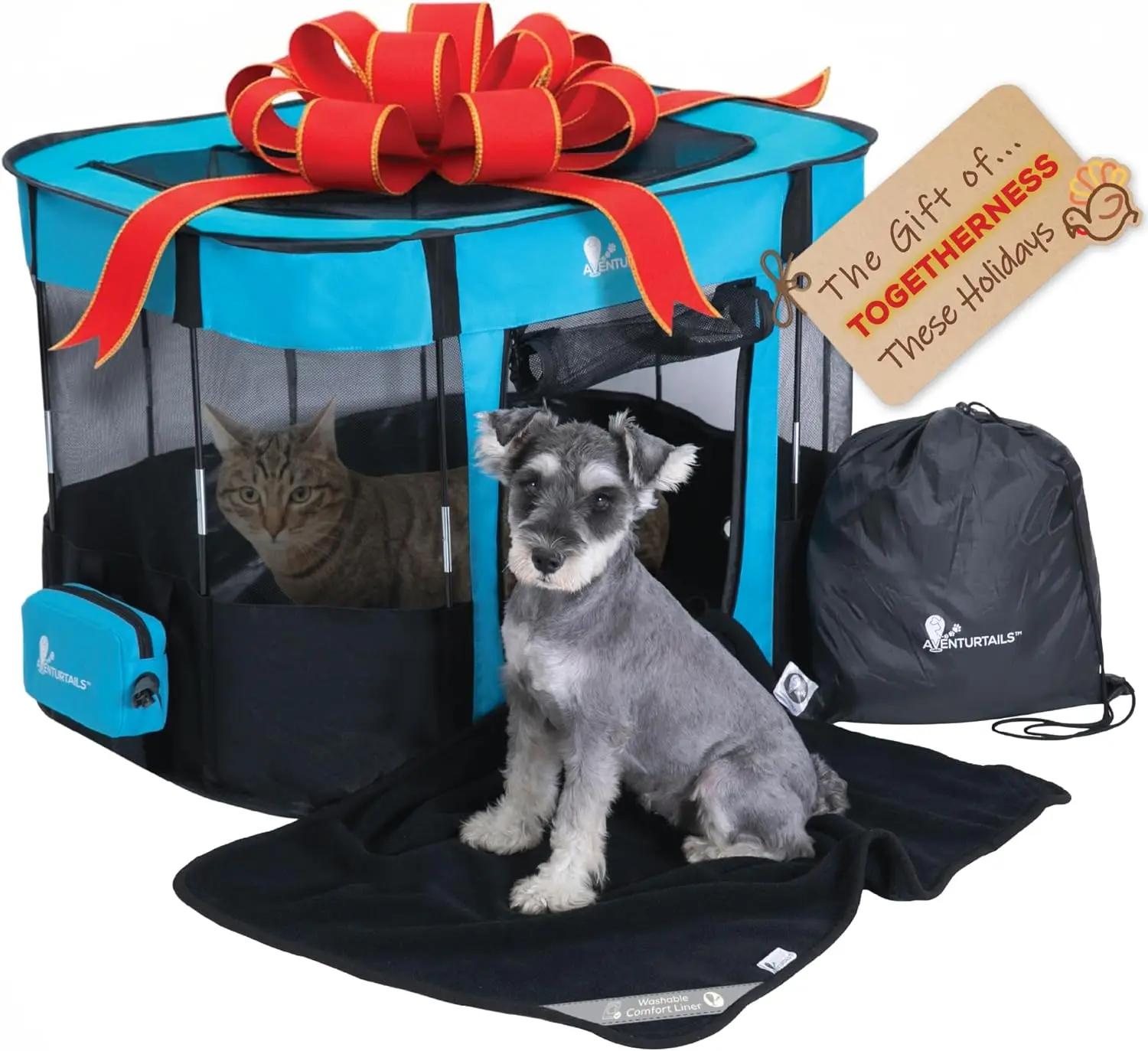 

Портативный манеж для собак среднего размера - складная тканевая ручка для домашних животных для домашних животных на открытом воздухе, кошек, собак, щенков, котят, путешествий