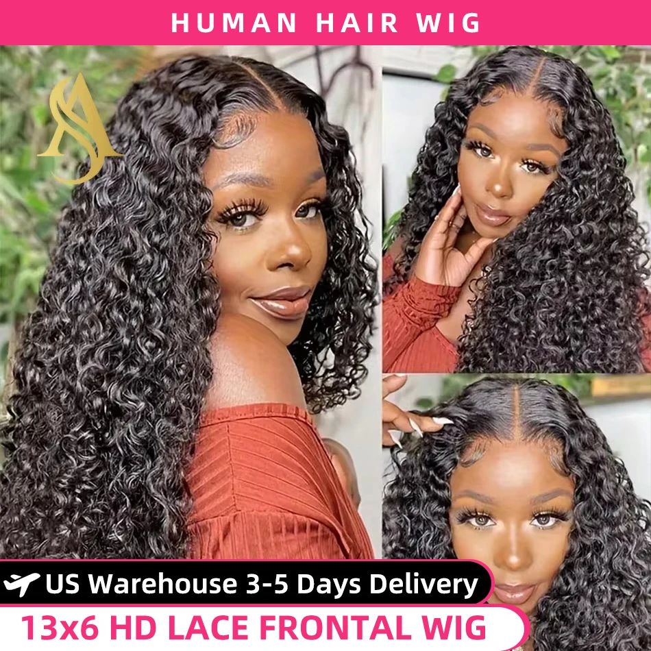 13x6 Deep Wave Lace Front Wig 13x4 Water Wave Hd Pre Plucked Lace Frontal Wig Brazilian 360 Curly Human Hair Wigs For Women