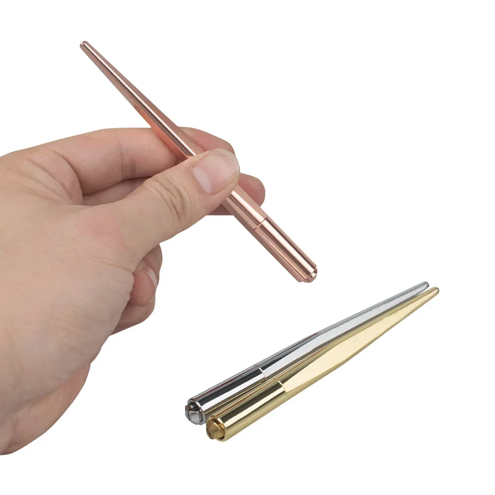 

1 шт. Металлическая ручка-тебори для микроблейдинга, универсальная ручка для татуажа бровей и губ, аксессуары для перманентного макияжа