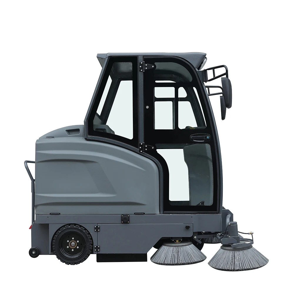 Fully Enclosed Street Cleaning Industrial Floor Sweeper Large Driving Sweeping Machine