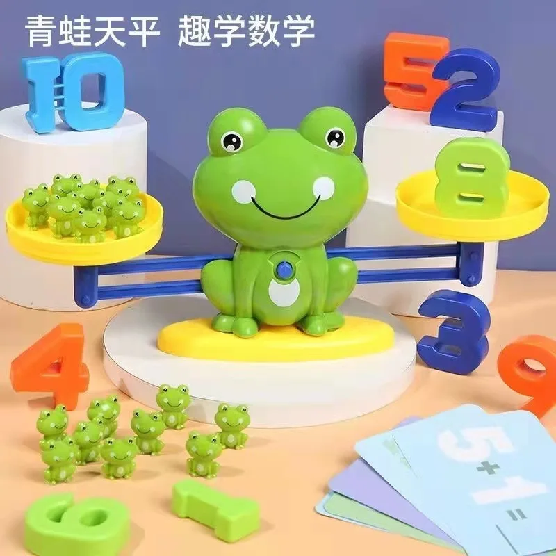 

Frog Math Balance Toy Stem Learning For Toddlers 3-5 Educational Counting Game With Numbers Cognitive Development Kit