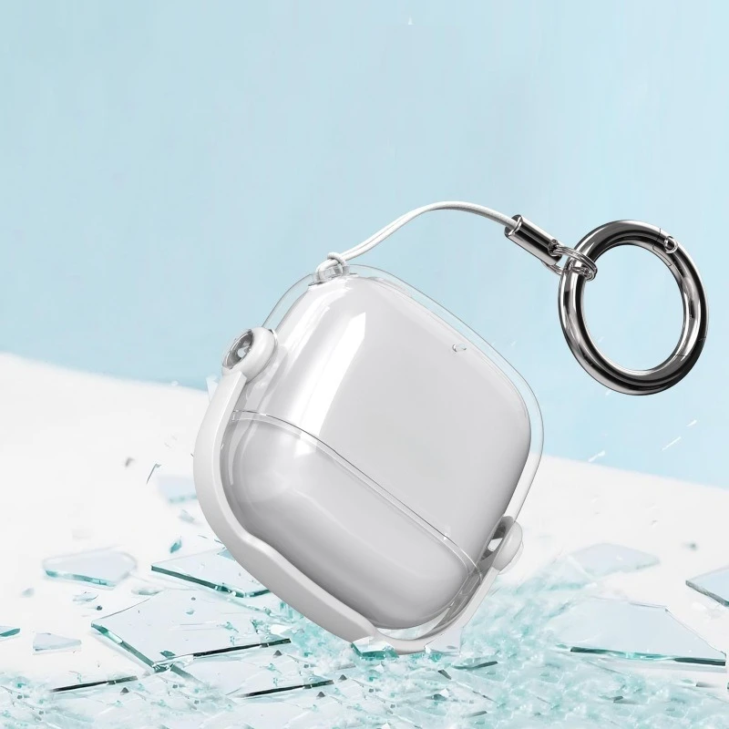 

For Huawei FreeBuds SE3/SE2 - Premium Transparent Lock Buckle Cover, Phone Stand Included